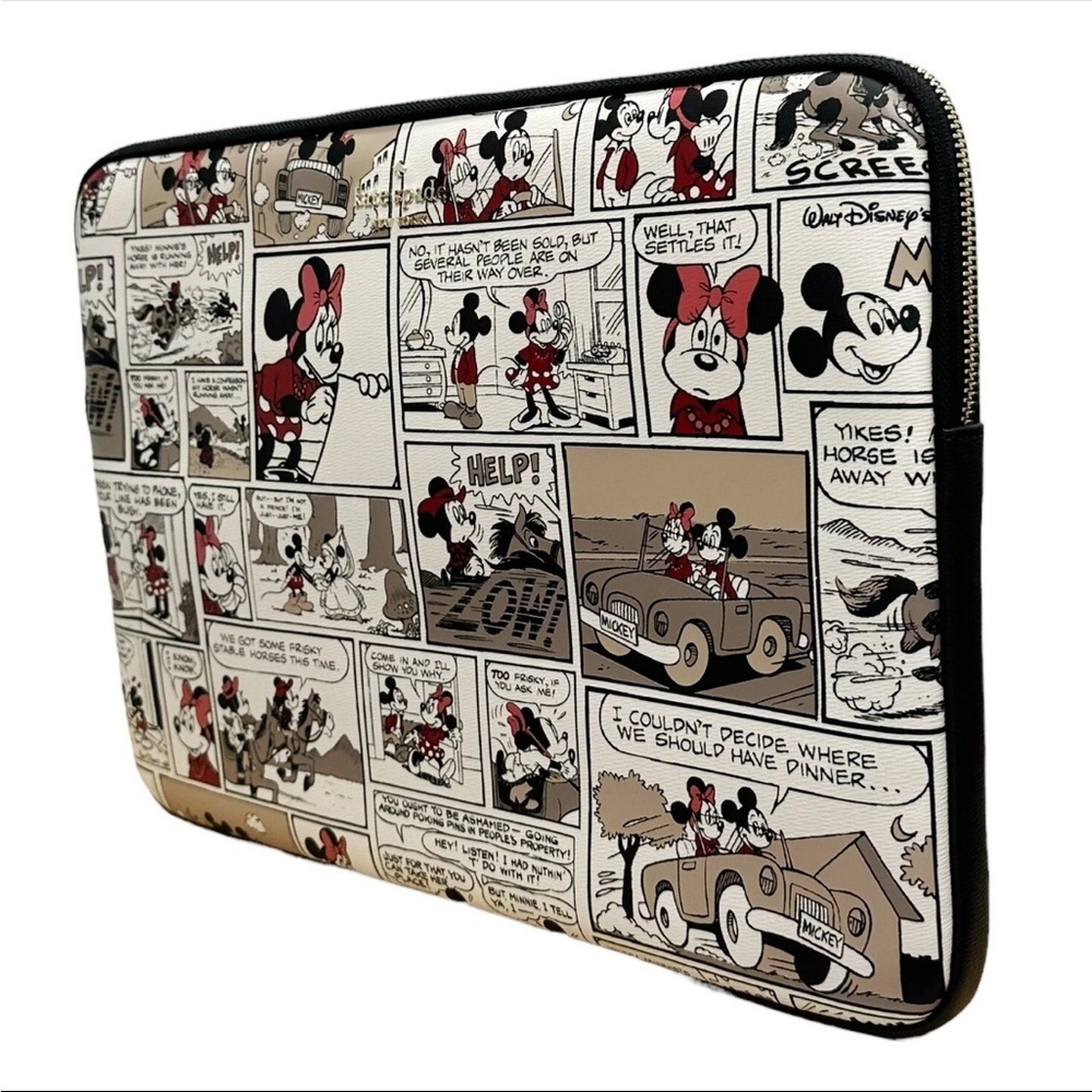 Kate Spade x Disney Minnie Comic Strip  Universal 15 Inch Laptop Sleeve NWOT